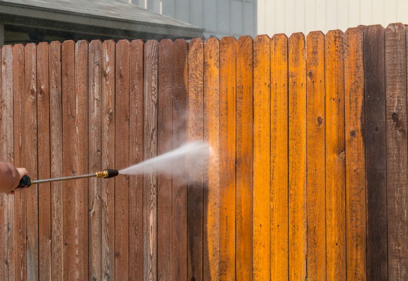 Clean Fence with Pressure Washer